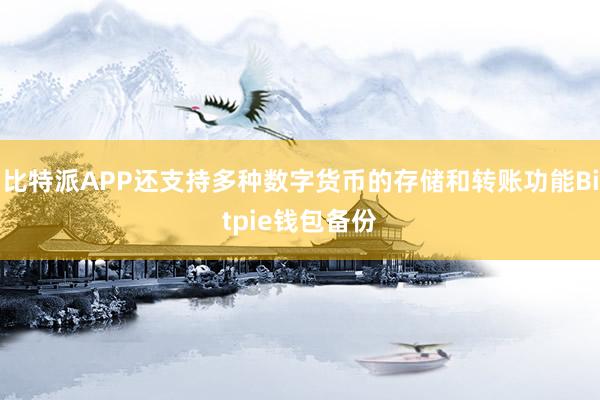 比特派APP还支持多种数字货币的存储和转账功能Bitpie钱包备份