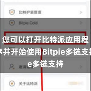 您可以打开比特派应用程序并开始使用Bitpie多链支持