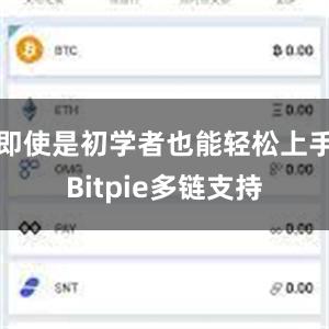 即使是初学者也能轻松上手Bitpie多链支持